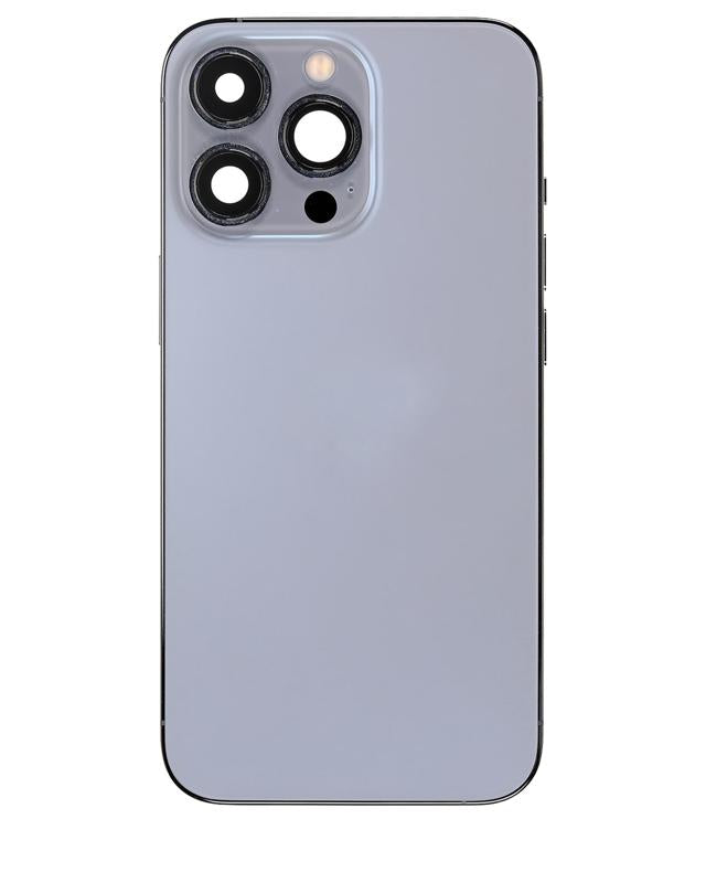 Tapa trasera para iPhone 13 Pro con componentes pequenos pre-instalados (Azul Sierra)