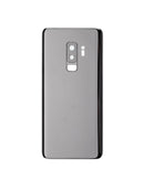 Tapa trasera con lente de camara para Samsung Galaxy S9 Plus (Sin logo) (Gris)