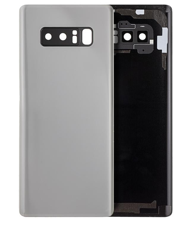 Tapa trasera con lente de camara para Samsung Galaxy Note 8 (Sin logo) (Plata)
