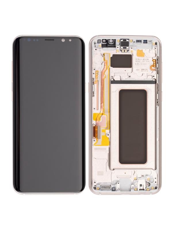 Pantalla OLED para Samsung Galaxy S8 Plus con marco (Maple Gold)