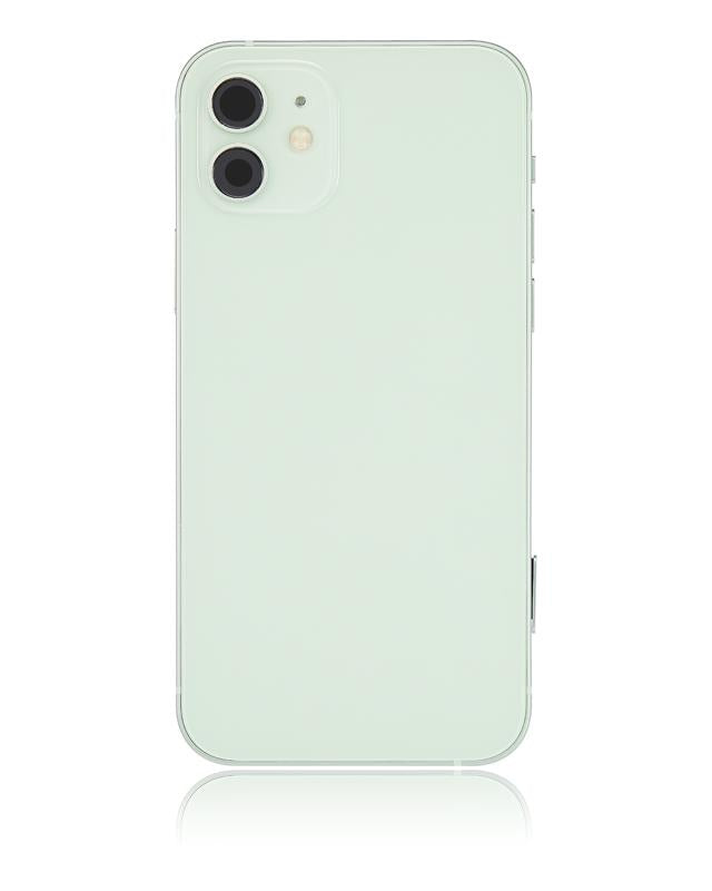 Tapa trasera para iPhone 12 con componentes pequenos pre-instalados (Version internacional, Verde)