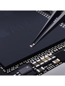 Pinzas de acero inoxidable no magneticas hechas a mano iNeeZy (Qianli) (Negras - Anchas)