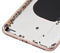 Tapa trasera con componentes pequenos pre-instalados para iPhone 8 Plus (Sin logo) (Dorado)