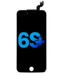 Pantalla LCD para iPhone 6S Plus con placa de acero (Negro)