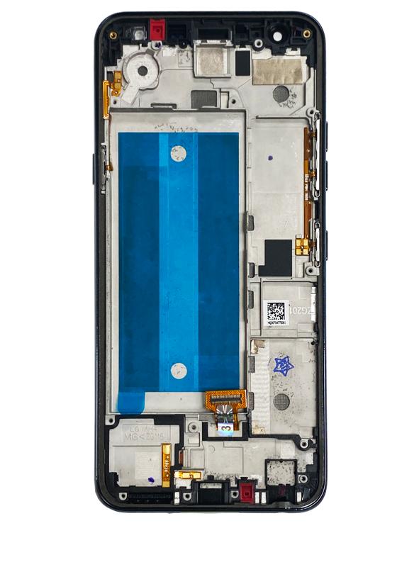 Pantalla LCD con marco para LG K40 (2019 / X420) / K12 Plus (Reacondicionado) (Gris)