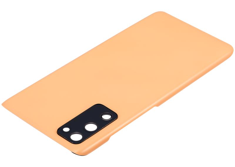 Tapa trasera con lente de camara para Samsung Galaxy S20 FE 5G (Naranja Cloud)