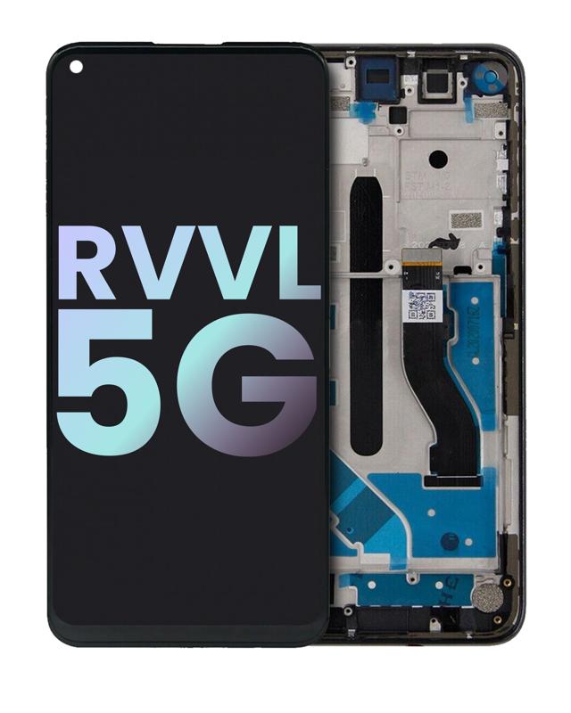 Pantalla LCD con marco para T-Mobile Revvl 5G original