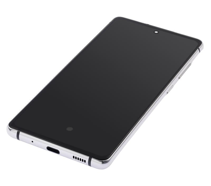 Pantalla OLED con marco para Samsung Galaxy S20 FE 4G / 5G (Blanco Nube)