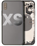 Tapa trasera para iPhone XS con componentes pequenos pre-instalados (Gris Espacial)