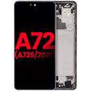 Pantalla OLED con marco para Samsung A72 (A725 / 2021)