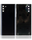 Tapa trasera con lente de camara para Samsung Galaxy Note 10 (original) (Negro Aura)