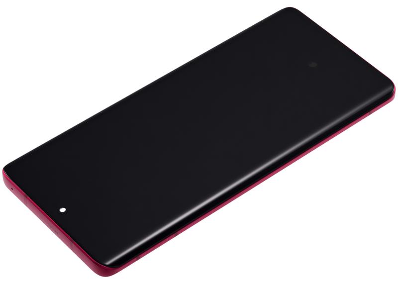 Pantalla OLED con marco para Motorola Moto Edge 40 (XT2303-3 / 2023) Viva Magenta reacondicionada