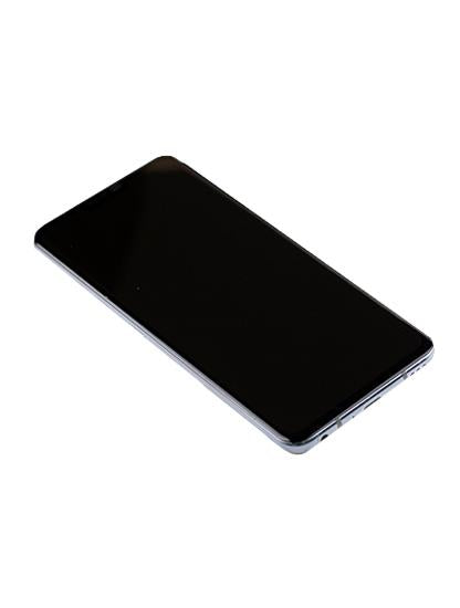 Pantalla OLED con marco para LG V40 ThinQ (Reacondicionada) (Gris Platino)