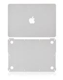 Piel 2 en 1 (superior e inferior) para Macbook Pro 13" Retina (A1502 / 2015) (Plata)