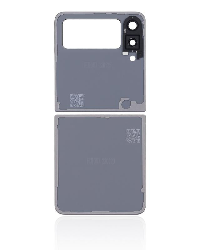 Tapa trasera con lente de camara para Samsung Galaxy Z Flip 3 5G (Crema)
