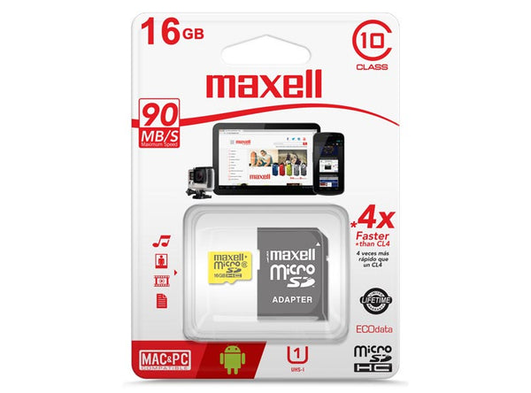 MicroSD Maxell 16GB