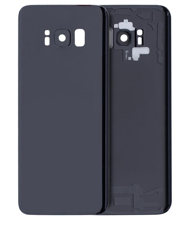 Tapa trasera con lente de camara para Samsung Galaxy S8 original (Negro Medianoche)
