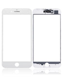 Vidrio frontal con marco y OCA pre-instalado para iPhone 8 Plus Blanco 2 unidades