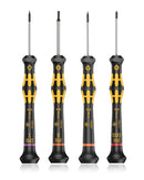 Juego de 4 desarmadores Kraftform ESD para iPhone (Pentalobe, Tri-wing,