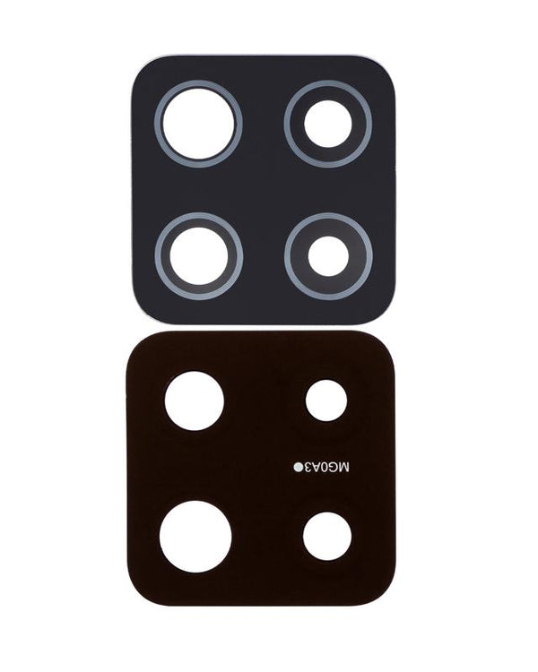 Lente de Camara Trasera (solo vidrio) con adhesivo para Samsung Galaxy A42 5G (A426 / 2020) (Prism Dot Black) (Paquete de 10)