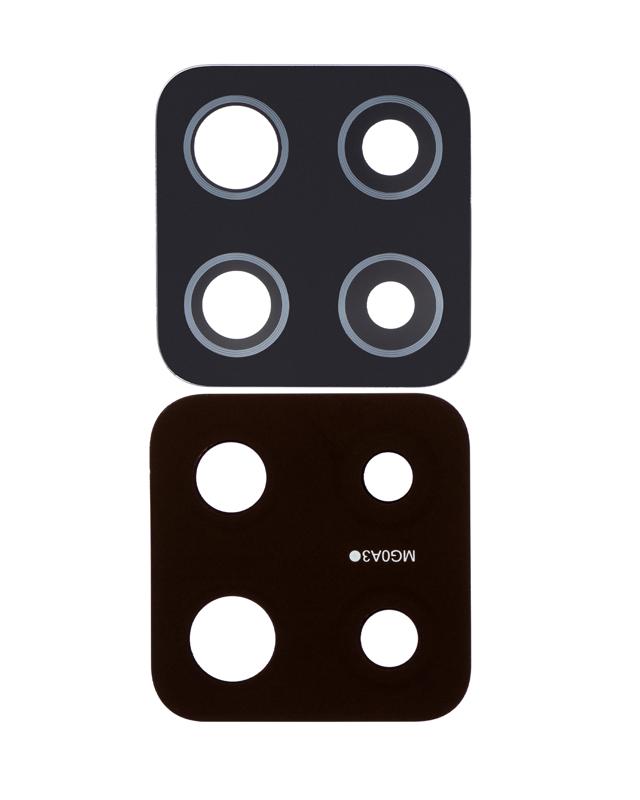 Lente de Camara Trasera (solo vidrio) con adhesivo para Samsung Galaxy A42 5G (A426 / 2020) (Prism Dot Black) (Paquete de 10)