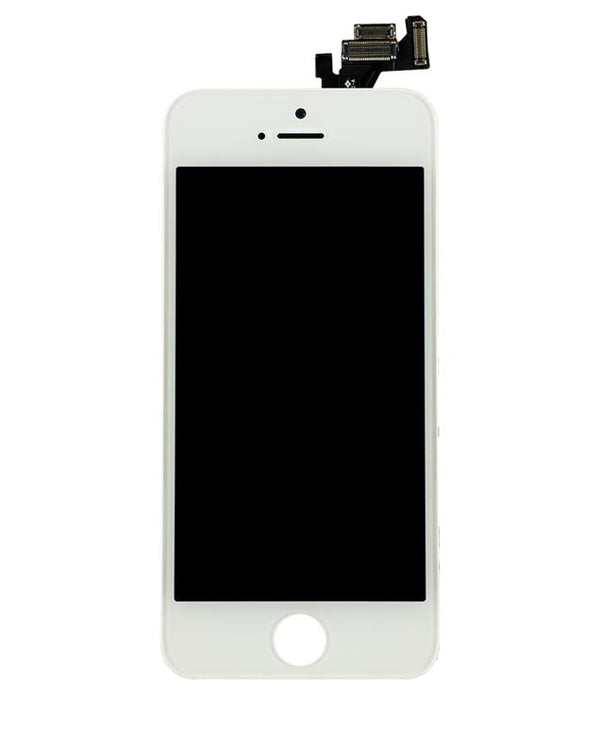 Pantalla completa LCD para iPhone 5 con camara frontal, sensor de proximidad y altavoz (Blanco)