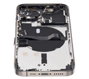 Tapa trasera para iPhone 13 Pro con componentes pequeños pre-instalados (Sin logo) (Versión internacional) (Grafito)