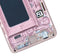 Pantalla LCD con marco para Samsung Galaxy S10 (sin sensor de huella) - Rosa Flamingo