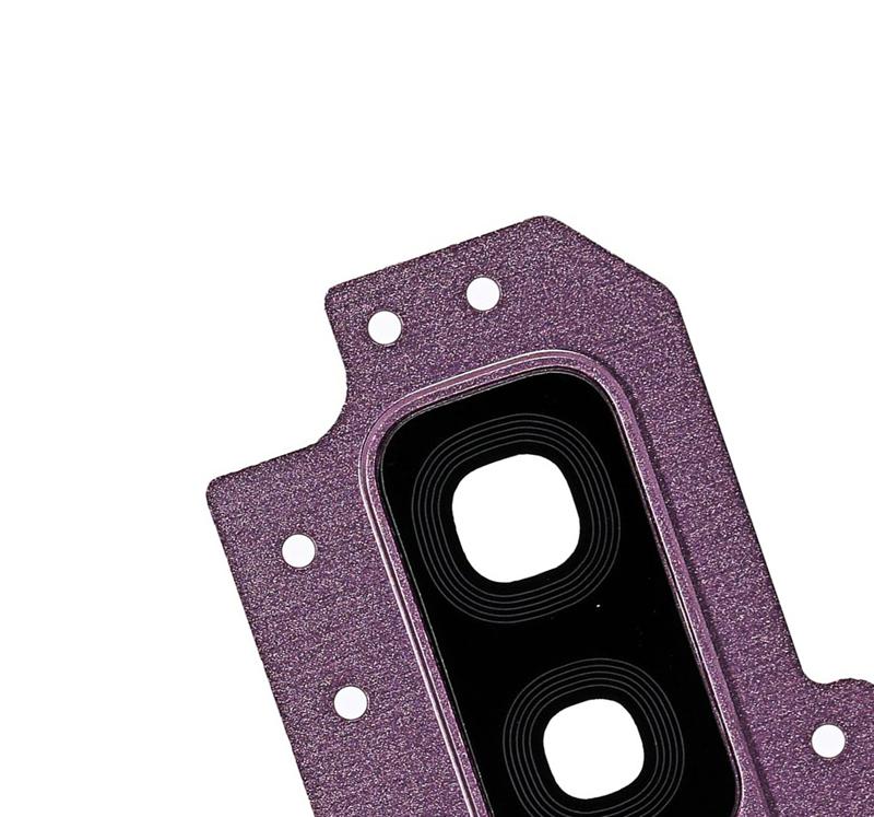 Lente de Camara Trasera con Marco para Samsung Galaxy S9 Plus (Morado)