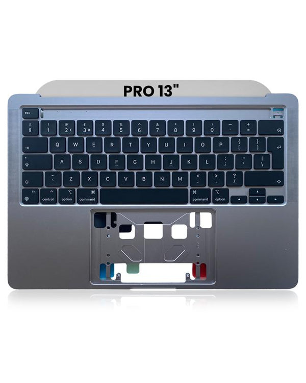 Carcasa superior con teclado para MacBook Pro 13" (A2338 / Finales de 2020) (Ingles Reino Unido) (Gris Espacial)