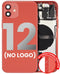 Tapa trasera con componentes pequenos pre-instalados para iPhone 12 (Version Internacional) (Rojo)