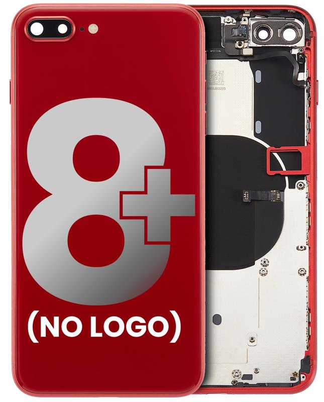 Tapa trasera para iPhone 8 Plus con componentes pequenos pre-instalados (Rojo)