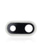 Lente de camara trasera con soporte y bisel para iPhone 8 Plus (Plata) (Paquete de 10)
