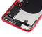 Tapa trasera para iPhone 8 Plus con componentes pequenos pre-instalados (Rojo)
