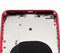 Tapa trasera para iPhone 8 Plus con componentes pequenos pre-instalados (Rojo)