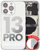 Tapa trasera para iPhone 13 Pro (Version US) sin logo (Plata)
