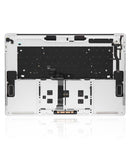 Cubierta superior con bateria y teclado para MacBook Pro 15" con Touch Bar (A1707 / Finales 2016 / Mediados 2017) (Ingles UK) (Plata)