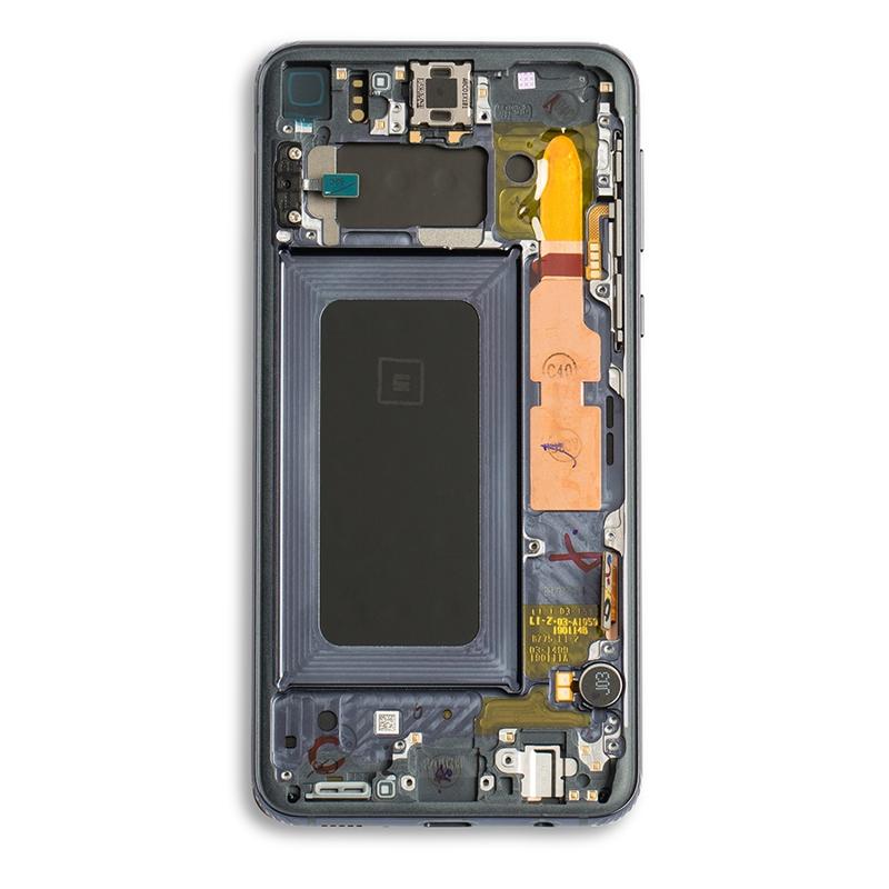 Pantalla OLED para Samsung Galaxy S10E con marco (original) (Negro Prisma)