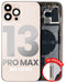 Tapa trasera para iPhone 13 Pro Max con componentes pequenos pre-instalados (Version US) (Sin logo) (Oro)