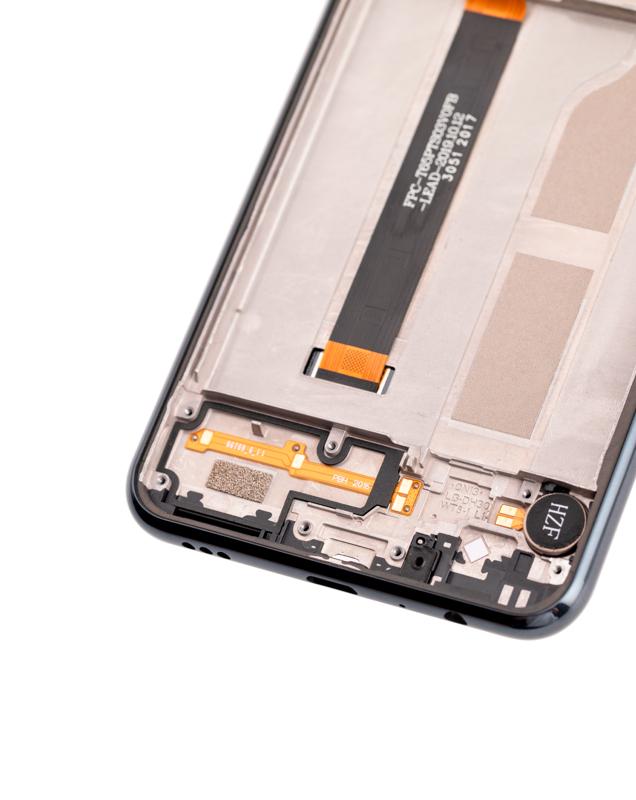 Pantalla LCD con marco para LG K51 / Q51 / Reflect (Reacondicionado) (Negro)