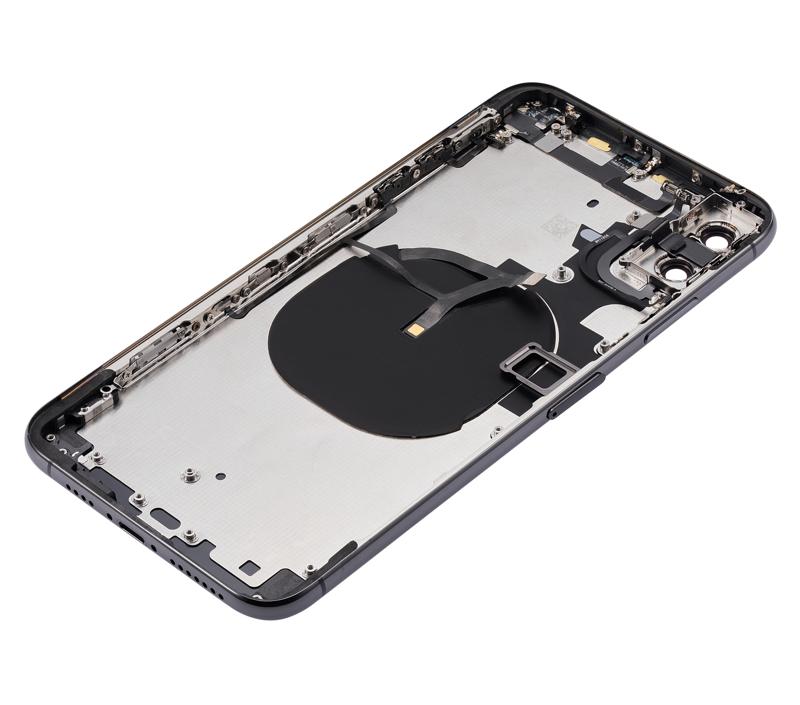 Tapa trasera para iPhone XS Max con componentes pequenos preinstalados (Gris Espacial)