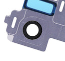 Lente de camara trasera con aro para Samsung Galaxy S8 (Gris Orquidea)
