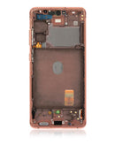 Pantalla OLED con marco para Samsung Galaxy S20 FE 4G / 5G (Reacondicionado) (Naranja Nube)