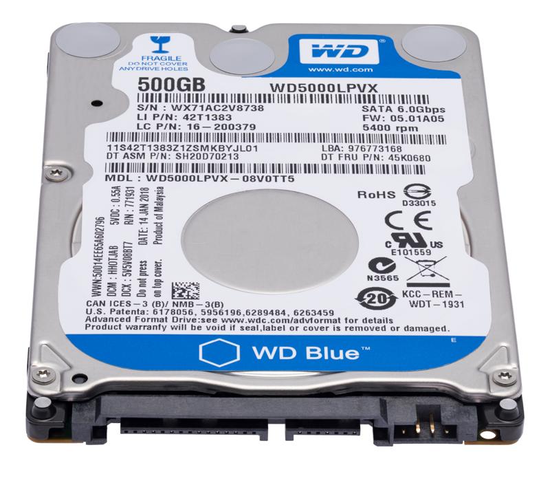 Disco duro interno 2.5" WD5000LPVX 500GB para PC / Xbox One X / Xbox One S