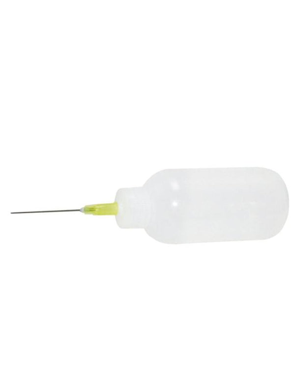 Botella dispensadora de plastico para flux con aguja de precision