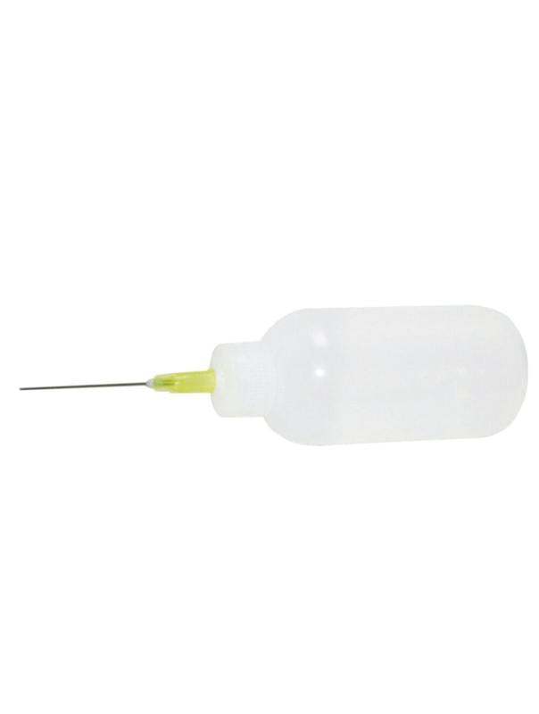 Botella dispensadora de plastico para flux con aguja de precision