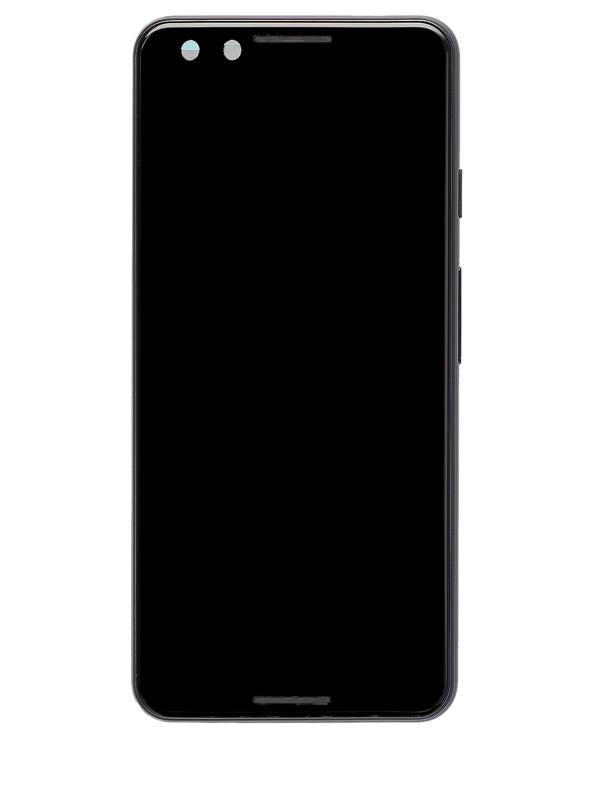 Pantalla OLED con marco para Google Pixel 3 (Reacondicionado) (Solo Negro)