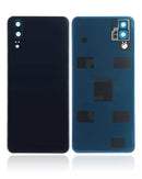 Tapa trasera con lente de camara para Huawei P20 (Negro)