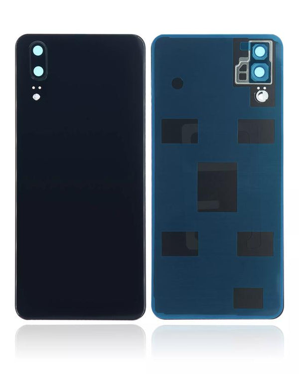 Tapa trasera con lente de camara para Huawei P20 (Negro)