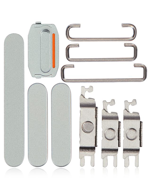 Botones duros (Encendido / Volumen / Switch) para iPhone 15 / 15 Plus (Verde)